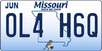 MO license plate OL4H6Q