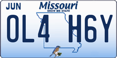 MO license plate OL4H6Y