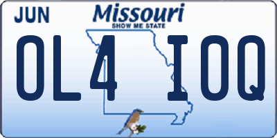 MO license plate OL4I0Q