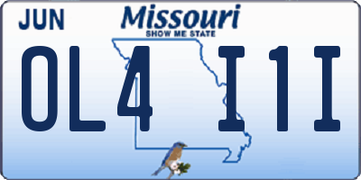 MO license plate OL4I1I