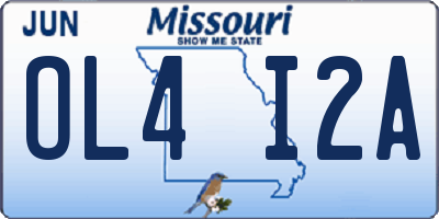 MO license plate OL4I2A