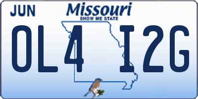 MO license plate OL4I2G