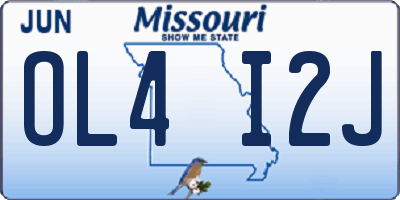 MO license plate OL4I2J