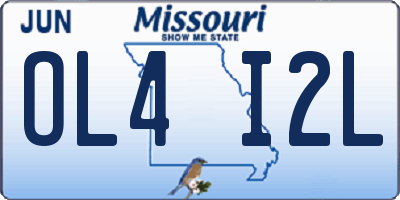 MO license plate OL4I2L