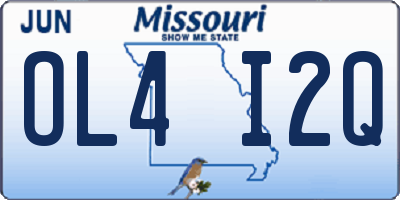 MO license plate OL4I2Q
