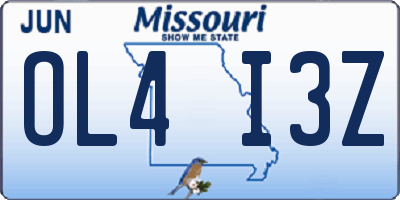 MO license plate OL4I3Z