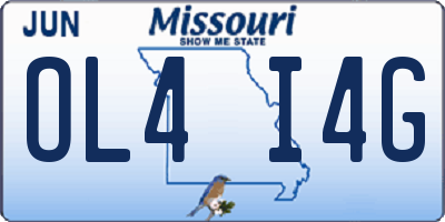 MO license plate OL4I4G