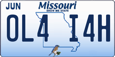 MO license plate OL4I4H