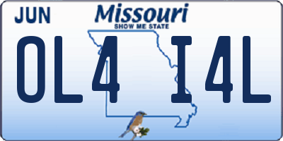 MO license plate OL4I4L