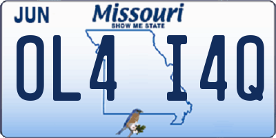 MO license plate OL4I4Q