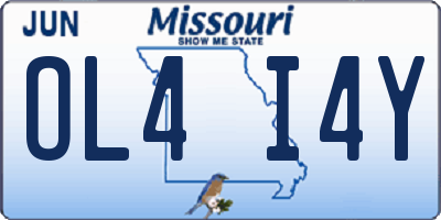 MO license plate OL4I4Y