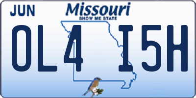 MO license plate OL4I5H