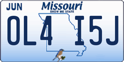 MO license plate OL4I5J