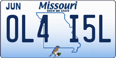 MO license plate OL4I5L