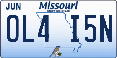 MO license plate OL4I5N