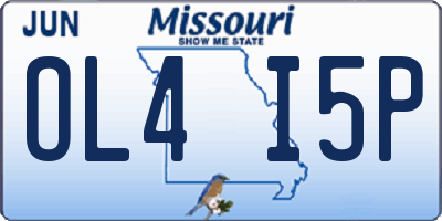 MO license plate OL4I5P