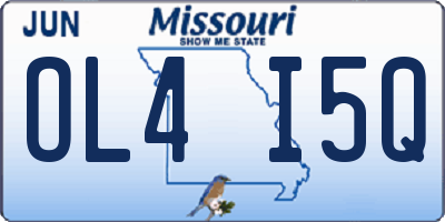 MO license plate OL4I5Q