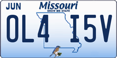 MO license plate OL4I5V