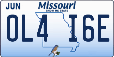 MO license plate OL4I6E
