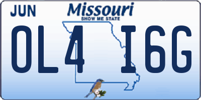 MO license plate OL4I6G