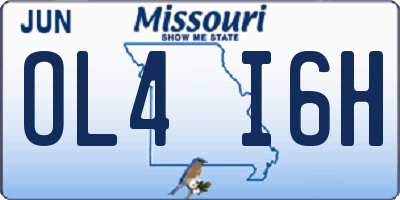 MO license plate OL4I6H