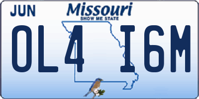 MO license plate OL4I6M