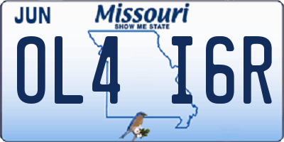 MO license plate OL4I6R
