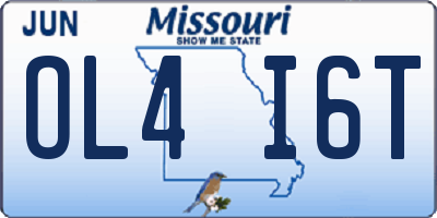 MO license plate OL4I6T
