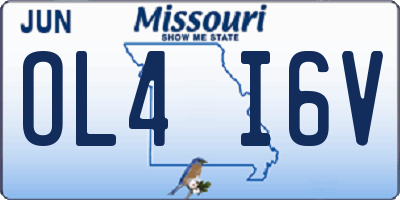 MO license plate OL4I6V