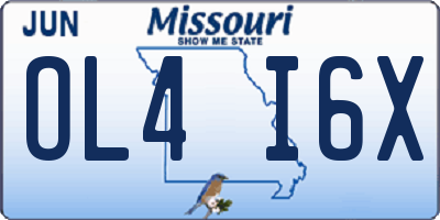 MO license plate OL4I6X