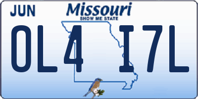 MO license plate OL4I7L