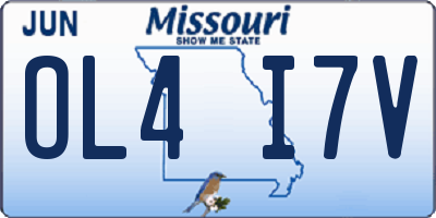 MO license plate OL4I7V