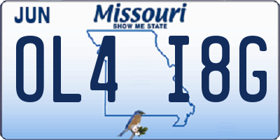 MO license plate OL4I8G