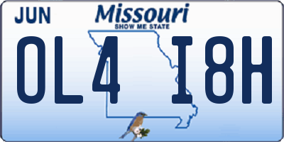 MO license plate OL4I8H