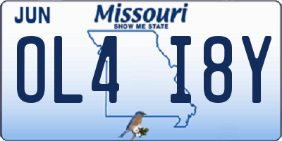 MO license plate OL4I8Y