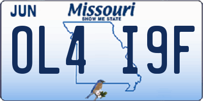 MO license plate OL4I9F