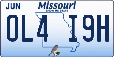 MO license plate OL4I9H