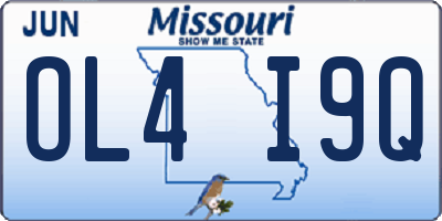 MO license plate OL4I9Q