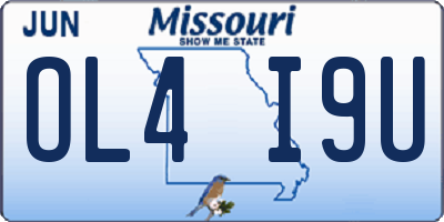 MO license plate OL4I9U