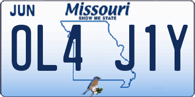 MO license plate OL4J1Y