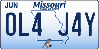 MO license plate OL4J4Y
