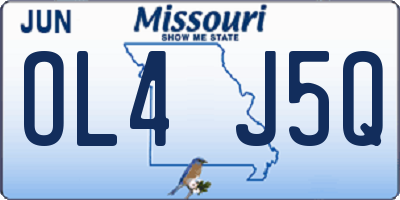 MO license plate OL4J5Q