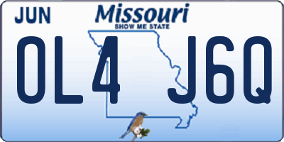 MO license plate OL4J6Q