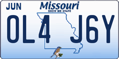 MO license plate OL4J6Y