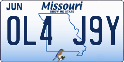MO license plate OL4J9Y