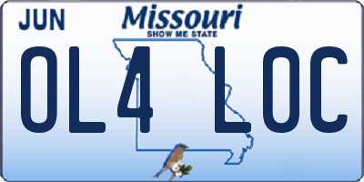 MO license plate OL4L0C