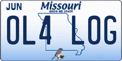 MO license plate OL4L0G