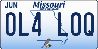 MO license plate OL4L0Q