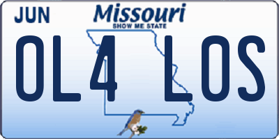 MO license plate OL4L0S