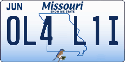 MO license plate OL4L1I